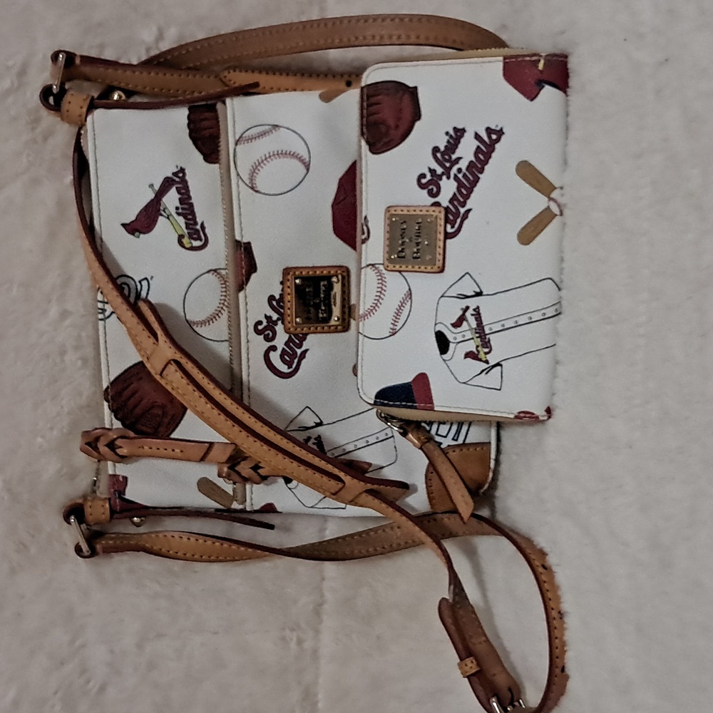 Dooney & Bourke MLB Letter Carrier Wallet St. Louis Cardinals Crossbody Purse